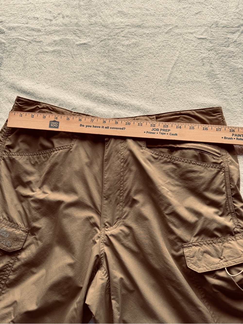CABELA’SGUIDE WEAR  Women's Straight-Leg Cargo Pants - Tan, pockets galore. - Picture 7 of 11
